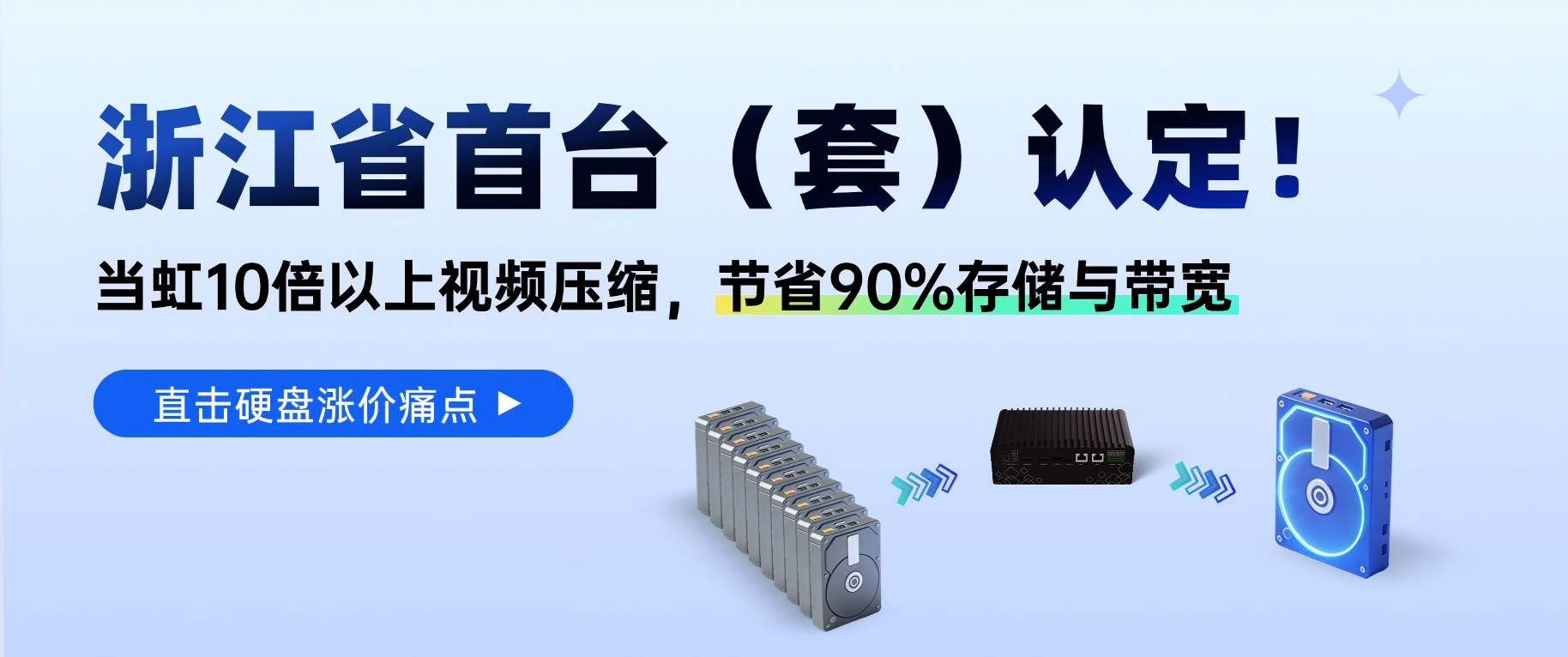 浙江省首台（套）认定！1号娱乐科技视频超级压缩，直击硬盘涨价痛点